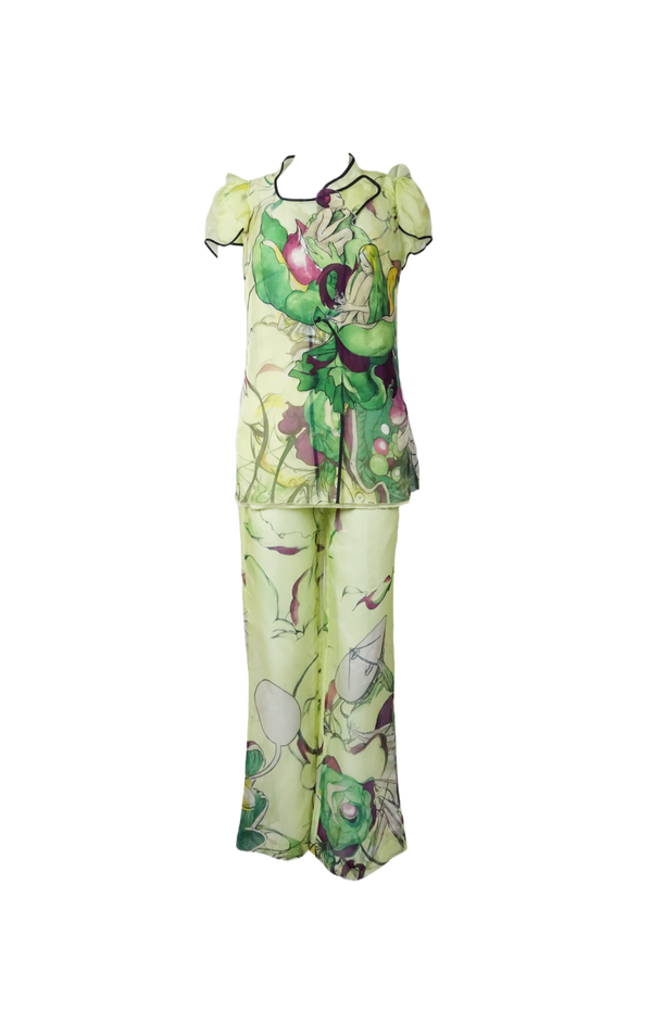 S/s 2008 Fairy Collection Yellow Artistic Chinoise Style Ensemble