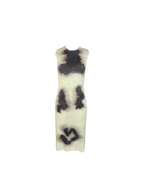 1998 Guest Artist Series No.4 Cai Guo-Qiang 'Gunpowder' pleated dress